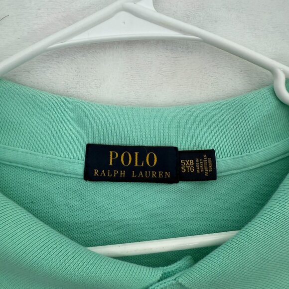 Polo Ralph Lauren Polo Shirt Mens 5XB Big Green Knit Pony Preppy Casual - Picture 3 of 8